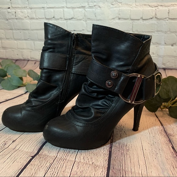 Anne Michelle Shoes - 🔅Anne Michelle Buckle Strap Ankle Boots